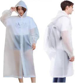 Capa de chuva EVA resistente reutilizável adulto grossa capuz e botão |DEPARTAMENT STORE
