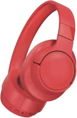 Fone De Ouvido Headphone Bluetooth 5.0 Bateria Longa Duração Sem Fio Extra Bass Dobravel Para Treino, Academia, Trabalho (Vermelho 2)