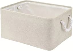 Cesto Organizador Multiuso Dobrável Cinza Roupa Suja Brinquedos Grande 42 x 32 cm