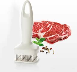 YUNXIASW Ferramenta amaciadora de carne, agulha de aço inoxidável, ultra afiada, 24 lâminas, amaciante de carne, ferramenta para amaciar e cozinhar churrasco, marinada, bife, vitela, carne de porco e