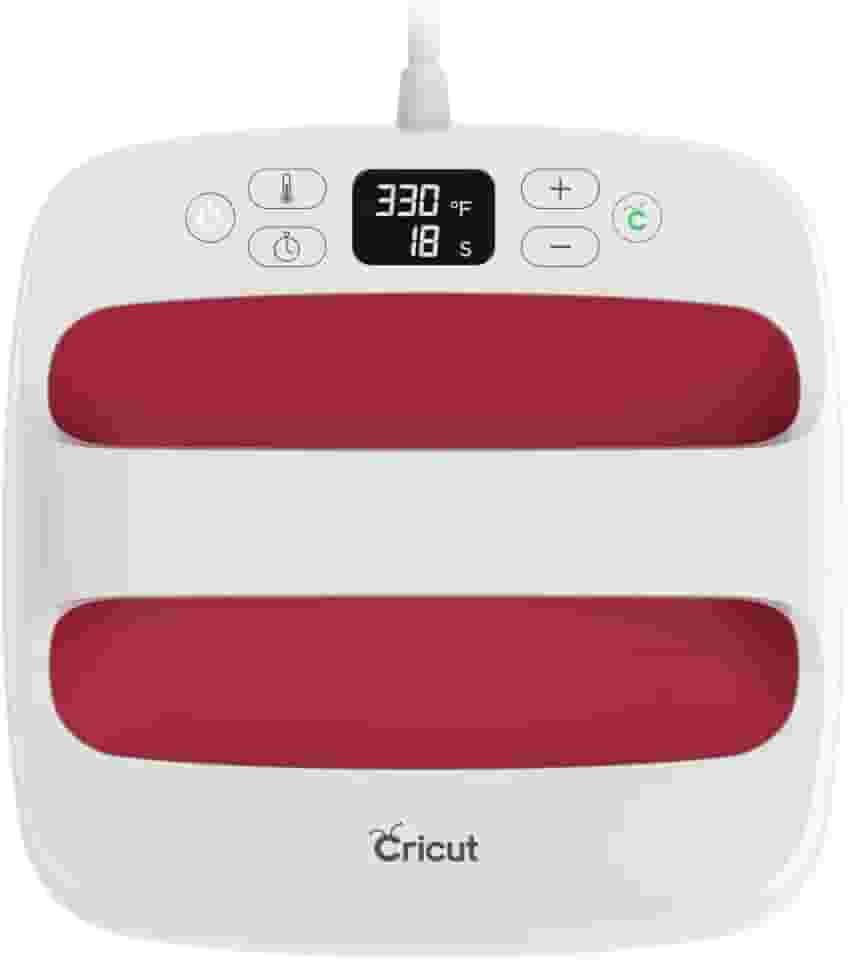 Cricut EasyPress 2 (22,5 x 22,5cm) 220V, Framboesa. Ideal para estampar camisetas, ecobags, travesseiros, aventais e muito mais, controle preciso de temperatura, com base de segurança isolada