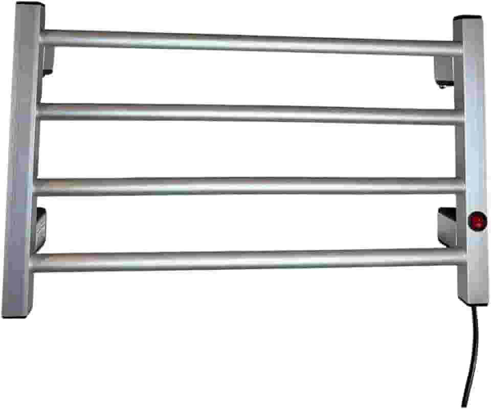 Toalheiro Elétrico 4 Barras com Seletor de Voltagem 110/220V (Prata)