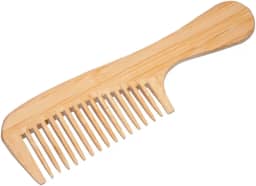 Pente de Madeira Bambu Antiestático - Cuidado Natural para Cabelos