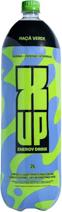 Energético X-UP Sabor Maça Verde 2 Litros Bebida com Taurína, Cafeína e Vitaminas