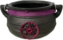 Caldeirão da Bruxa Pentagrama de Ferro Tripé e Alça 500 ml