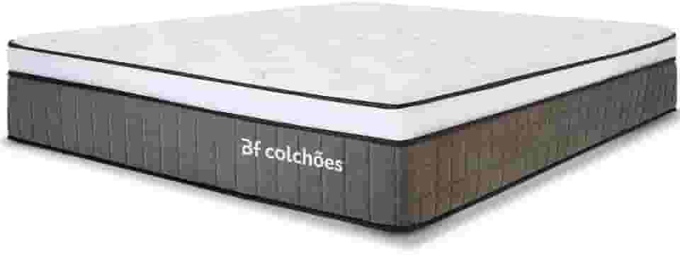 Colchão Casal Molas Ensacadas Espuma D33 Firme e Pillow de Visco Power Sleep 138x188cm - BF Colchões