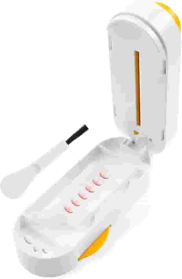 Cortador de comprimidos portátil, cortador de comprimidos de 1/2 1/4 - Corta com precisão vários comprimidos, divisor ajustável para comprimidos pequenos e pequenos com lâminas de aço inoxidável para