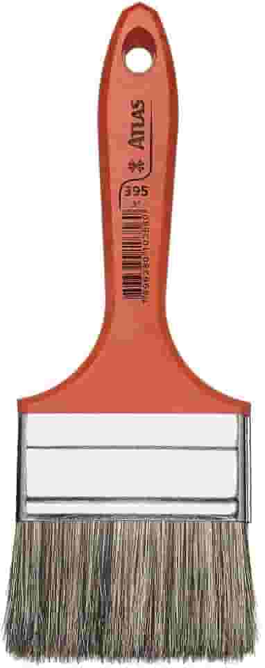 Atlas - Trincha Média de 3" com Cerdas Gris Selecionadas para Pintura de Tinta Látex e Acrílica.