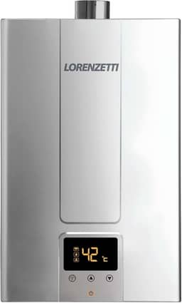 Aquecedor de Água a Gás LZ 2500DE-i Inox GLP 25Lts/Min. Digital Lorenzetti