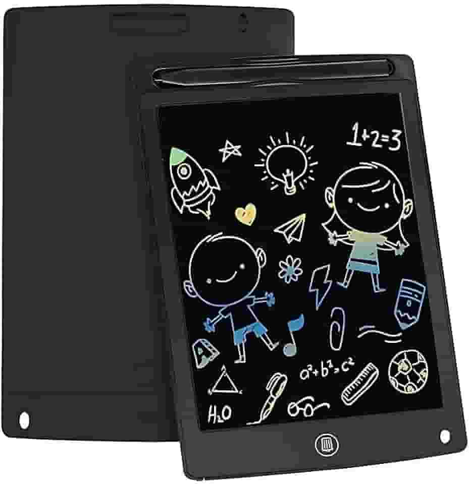 Lousa Digital LCD Colorida 12' com Caneta – Reutilizável, Ultrafina, Trava de Tela e Apagamento Instantâneo | Ideal para Crianças, Estudos e Anotações