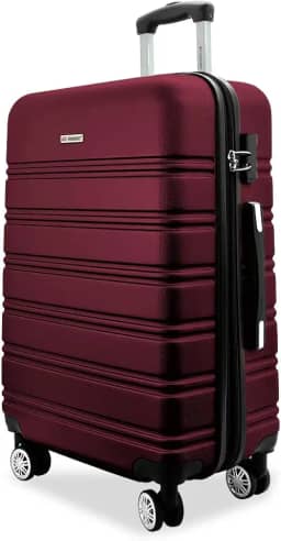 Mala De Viagem Média ANAC Rígida Para 23 kg Com Rodas 360º E Cadeado Segredo. (CEREJA EXPANSIVA A3M)