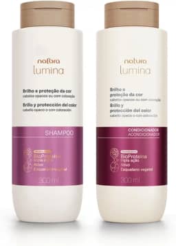 Lumina Shampoo e Condicionador Brilho e Proteção da Cor, 300ml, para Cabelos Opacos ou com Coloração
