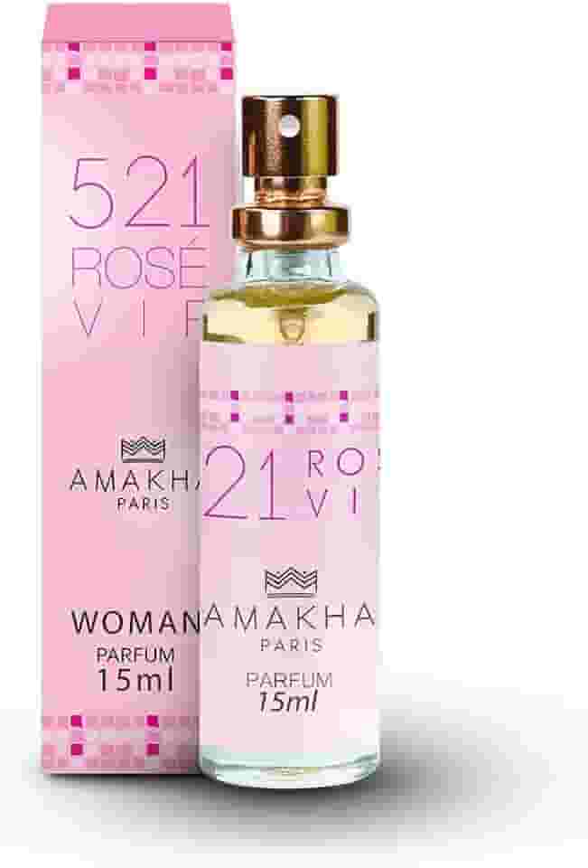 Perfume Feminino de Bolso 521 Rosé Vip Amakha Paris