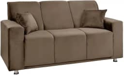 Sofá 3 Lugares Fixo Tokyo Veludo Speciale Home