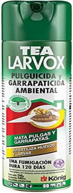 KONIG Tea Larvox - Antipulgas E Carrapatos Para Ambientes Frequentados Por Cães E Gatos