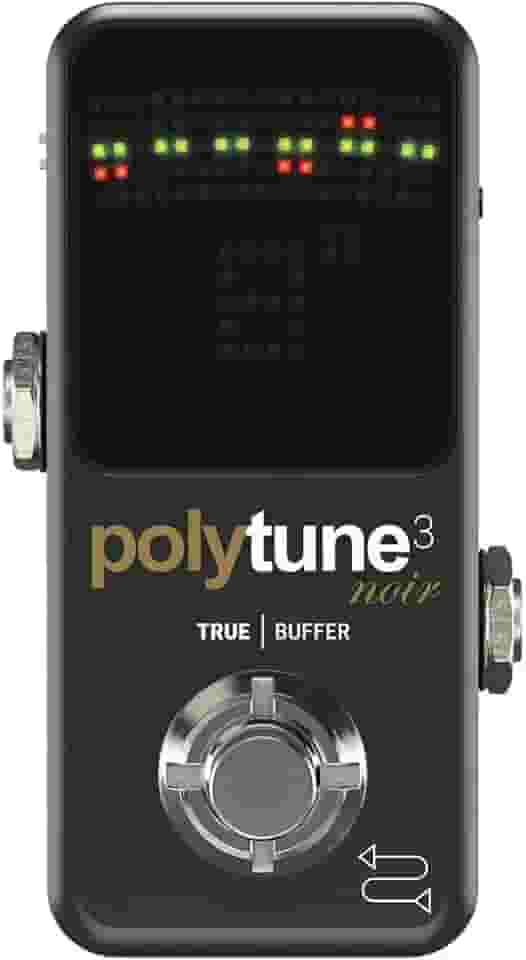 TC Electronic POLYTUNE 3 NOIR Tiny Polyphonic Tuner with Multiple Tuning Modes and Built-In BONAFIDE BUFFER