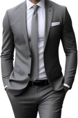 Terno Slim Masculino Corte Italiano Executivo - Calça e Blazer