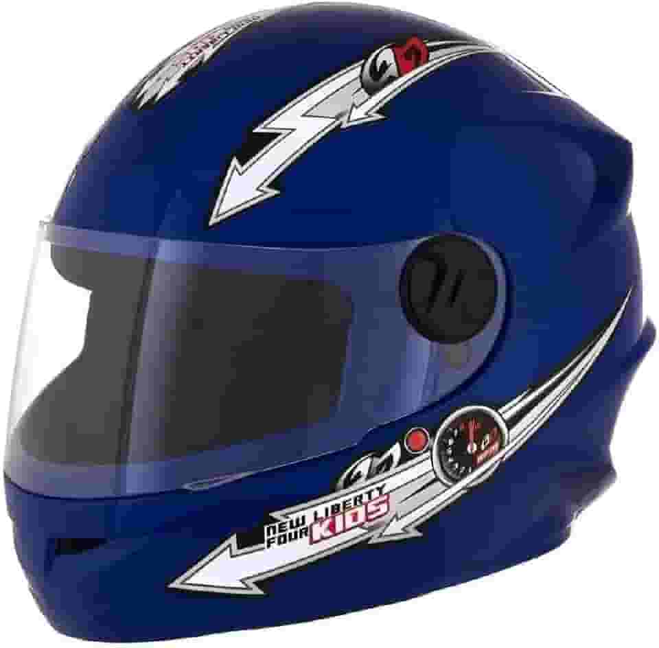 Pro Tork Capacete Moto Liberty Four Kids, Azul, Tam. 54