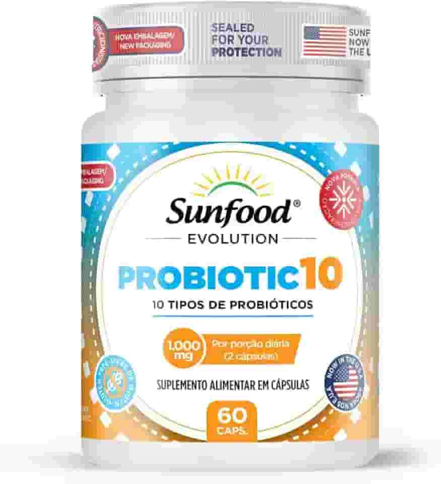 PROBIOTIC 10 1.000MG 60 CAPSULAS SUNFOOD EVOLUTION