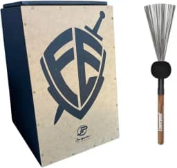 Cajon Eletrico Jaguar CJ1000 K2 PB 018 EQ Fé Xlr e baqueta vassourinha Kit