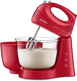 MONDIAL Batedeira Bella Massa, Vermelha/Inox, 500W, 220V - B-55-R