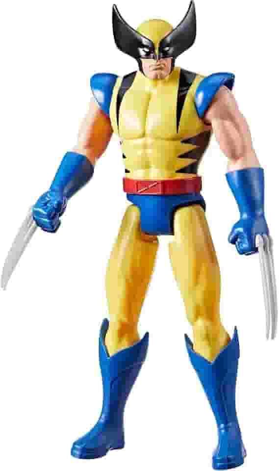 Marvel Titan Heroes X-Men, Boneco Wolverine, Figura articulada de 30 cm, para crianças acima de 4 anos