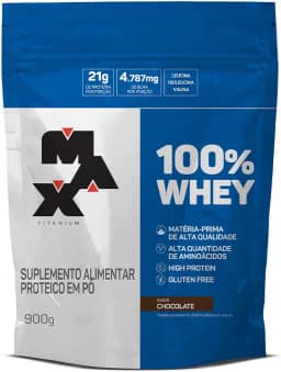 Max Titanium 100% Whey - 900G Refil Chocolate -