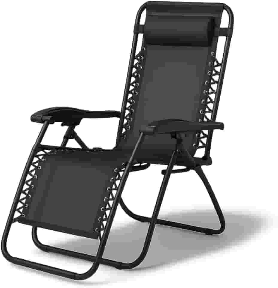 Bogu Store - Espreguiçadeira Cadeira Dobrável Reclinável Dobrável 21 Posições Aço Textilene Para Praia Piscina 120 kg