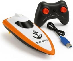 Lancha Barco Controle Remoto Velocidade 20km/h Recarregável