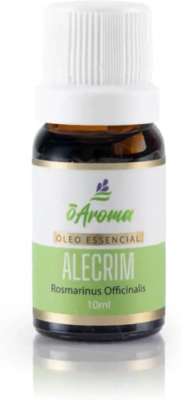 Óleo Essencial de Alecrim 100% Puro Vegano Auxilia no Crescimento de Cabelo Barba Diminui Queda Capilar Ajuda no Tratamento da Caspa Acne Rosmarinus Officinalis