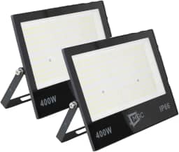 Kit 2 Refletor Led 400w 6500k Holofote Luz Fria Prova D'água