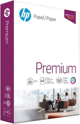 Papel Sulfite A4, HP Premium, 90g, Branco, 500 Folhas