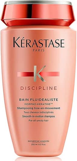 Kérastase Shampoo Discipline Bain Fluidéaliste, Cabelos com frizz, Controle do frizz, Complexo Morpho-Kératine®, 250 ml