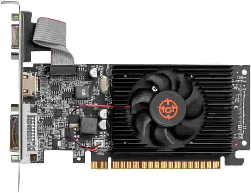 Placa de Vídeo | TGT | GeForce GT 610 | 2GB GDDR3, 64-bit, DVI/HDMI/VGA | Preto | TGT-GT610-2GB