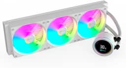 Water Cooler Gamer Kalkan Alpha 360 ARGB com display Branco KLK00049