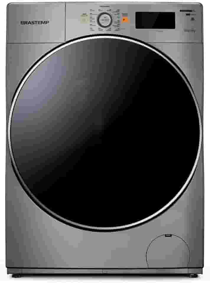 Lava e Seca Brastemp 10,1kg/6kg prata Água Quente com Ciclo Tira Manchas Pro e Ciclo 1h Pronto para Vestir - BNQ10AS 110V