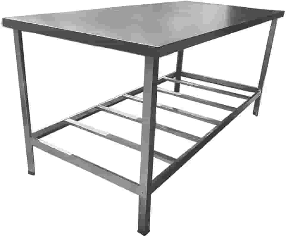 Mesa Inox Bancada Industrial Para Cozinha De Restaurante Padaria Pizzaria 2 Metro Sebem