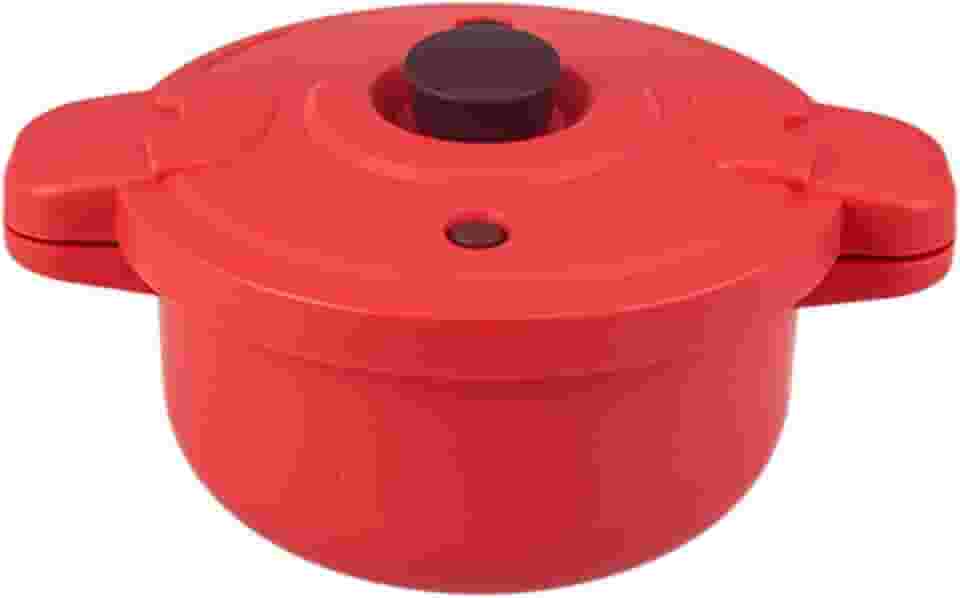 Panela de pressão para micro-ondas, panela para ensopado, alça anti-escaldante, tampa de fácil limpeza e trava, utensílios de cozinha multicooker