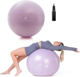 Bola de Ginástica Suíça Yoga Pilates 65cm Tecnologia Anti Estouro Fisioterapia Fortalecimento muscular EssenceFit