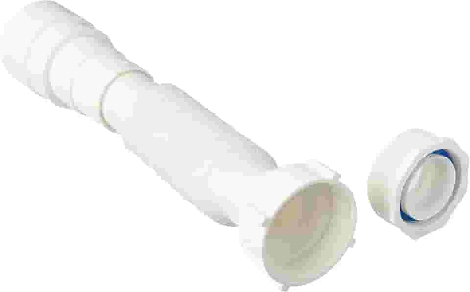 Atlas - Sifão Tubo Extensivo de 500mm em Plástico (PP) e Bucha em PVC para Válvula de 7/8', Cor Branca