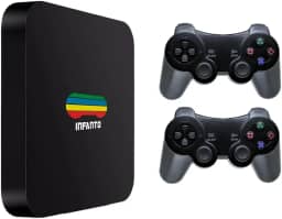 Video Game Retrô Infanto 4 - Console Retrô com 44 mil jogos antigos (2 controles) (Sem fio)