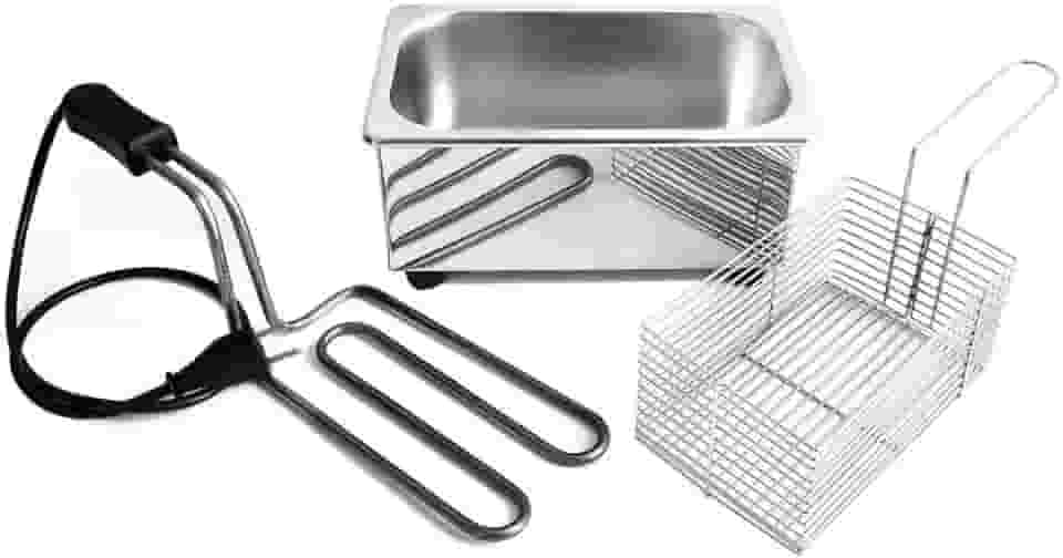 Fritadeira Elétrica à Óleo 1 Litro Inox Salgados Pastel(220V)