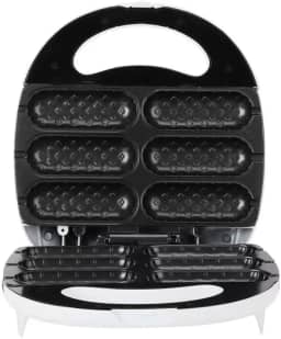 Máquina Elétrica De Salsicha Crepeira Antiaderente De Cachorro Quente e Crocante Doces e Salgado Suíços Voltagem 220v