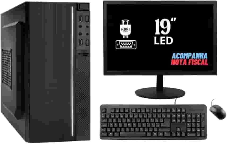 COMPUTADOR PC COMPLETO INTEL 3ª GERAÇÃO 8GB RAM SSD 240GB MONITOR 19''