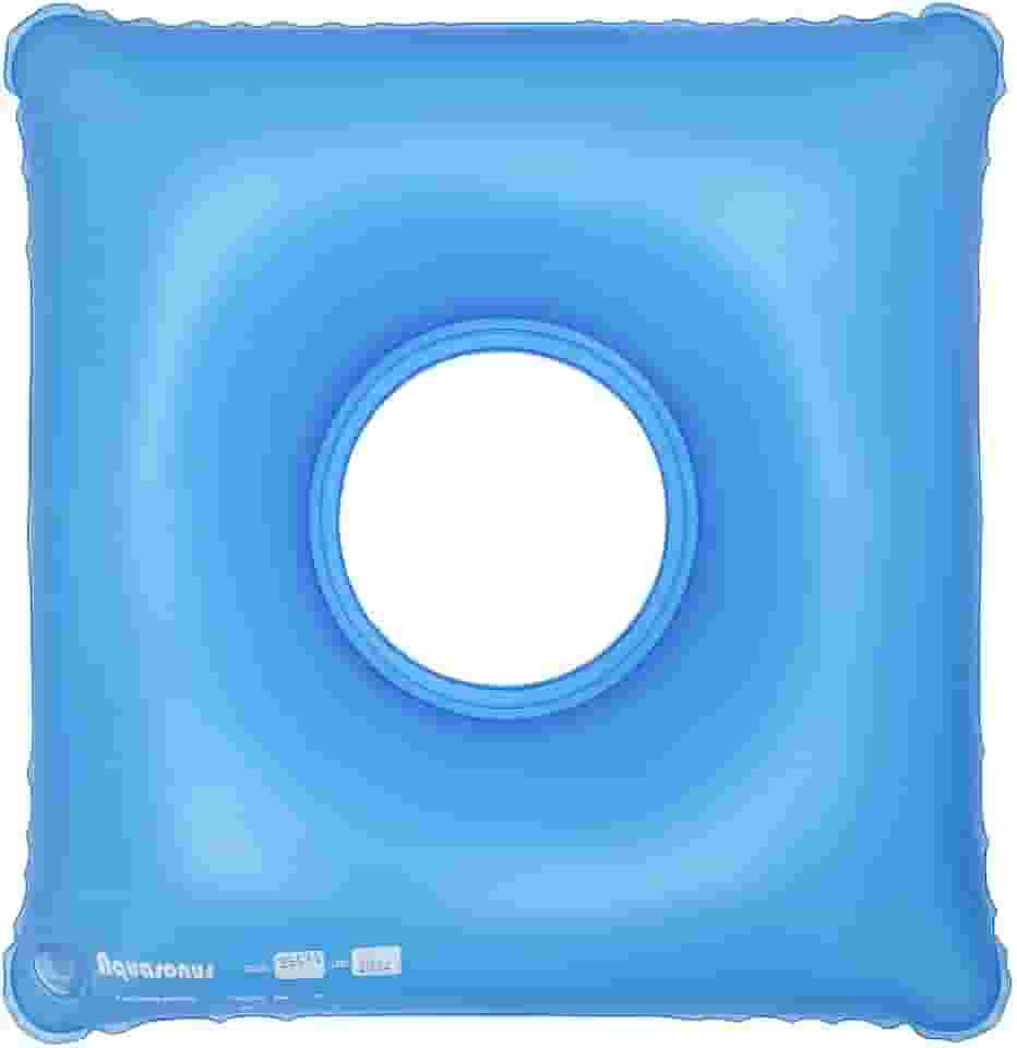 Almofada Inflável Quadrada Com Orifício Anti-escaras - Aquasonus