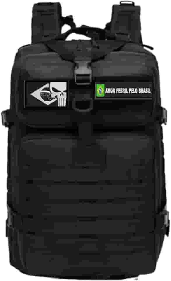 Mochila Tática 50 Litros PREMIUM Trilha Camping Mala Viagem Atividades