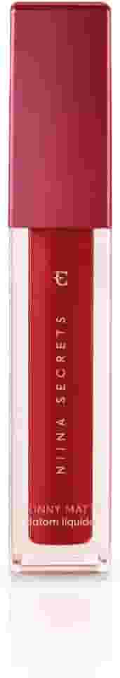 NIINA SECRETS BATOM LÍQUIDO SKINNY MATTE VERMELHO HIBISCO 4ML