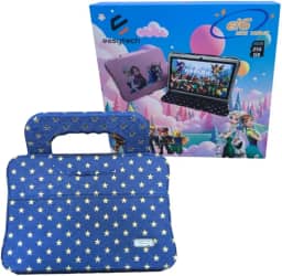 Tablet Infantil 7 Polegadas, Android 14, 6GB RAM, 64GB, Capa Carteira com Alça, Controle Parental (Capa Estrelinhas)