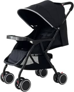 Carrinho Bebê Passeio Acolchoado Dobrável Encosto Reclinável