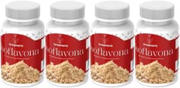 Isoflavona 60 Cápsulas – Suplemento Natural para Equilíbrio Hormonal Feminino, Alívio dos Sintomas da Menopausa e TPM, Rico em Isoflavonas da Soja, Vegano e Sem Glúten (Kit 4)